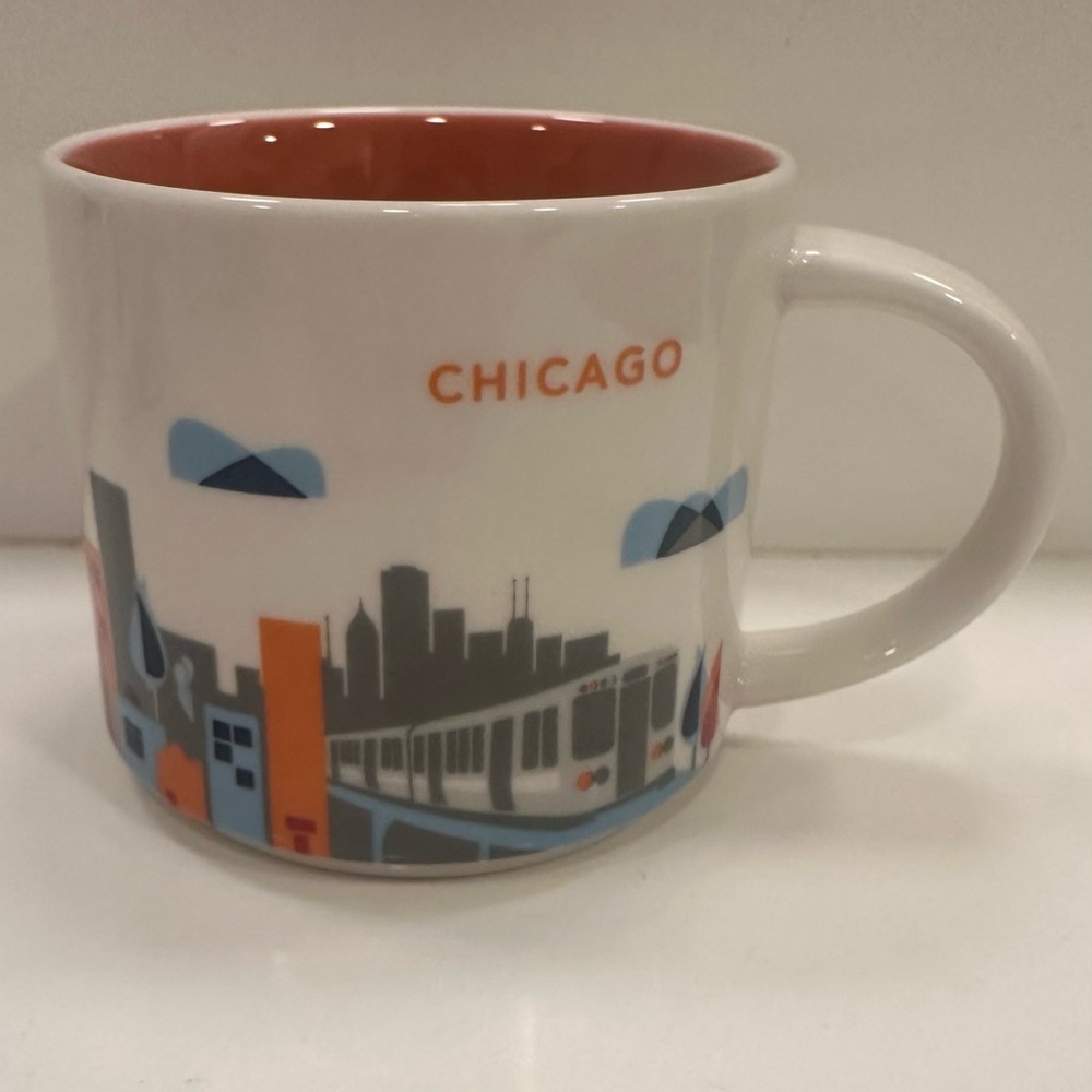 Starbucks Chicago Mug - White and Orange